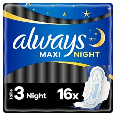 Imagen de Always Maxi Night Servilletas (1 paquete, 16 unidades)