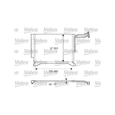 Imagen de VALEO 817837 Condensador sin secador Aluminio 358 R 134 a MINI: Hatchback
