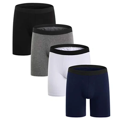 Imagen de ZLYC Calzoncillos Boxer Largo Algodon Ropa Interior para Hombre