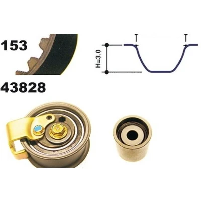 Imagen de MAPCO 23828 Kit de correa distribución 153 AUDI: A6 C5 Berlina, A4 B5 Avant, VOLKSWAGEN: Passat Variant