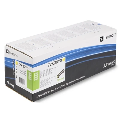 Imagen de CX820de Lexmark 72K20Y0 toner amarillo (original)
