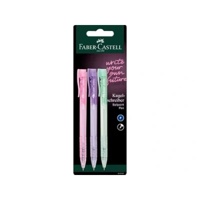 Imagen de Faber Castell 545391 Blister 3 Boligrafos RXP5 0,5mm Rosa, Violeta, Verde