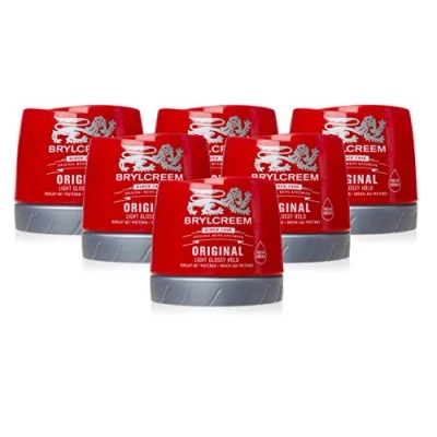 Imagen de Crema roja para el pelo, 250 ml, lote de 6, Brylcreem