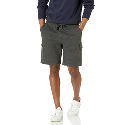 Imagen de Amazon Essentials Pantalón Cargo de Felpa Hombre, Carbón Mezcla, XL