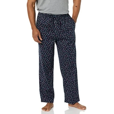 Imagen de Amazon Essentials Pantalón de Pijama Tejido Ajuste Recto Hombre, Azul Marino Cachemir, XXL