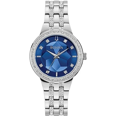 Imagen de Bulova Reloj Analógico para Mujer de Cuarzo con Correa en Acero Inoxidable 96L276