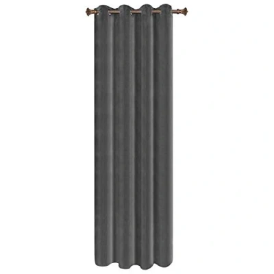 Imagen de WOLTU Cortinas Opacas Terciopelo Aislantes 1 Pieza 140 x 225 cm Cortina Moderna Térmica con 8 Ojales para Salon Habitacion Dormitorio Gris Claro VH6066hgr