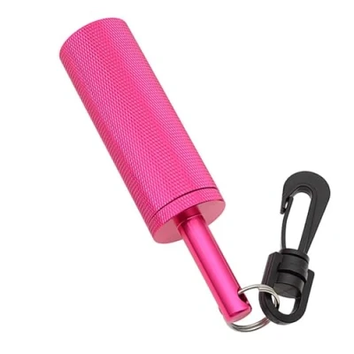 Imagen de WYYHAA Rosa, palo de buceo, sonajero buceo aleación aluminio, puntero 360 con clip para agitador subacuático, fabricante ruido, esnórquel