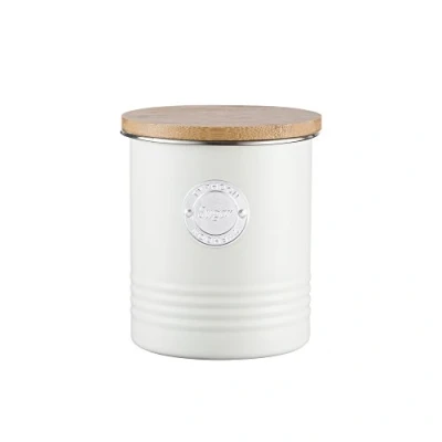 Imagen de Typhoon Sugar Canister TYP.L Recipiente de azúcar CRM 1400.976, Madera, Crema, 11 x 13.5 cm