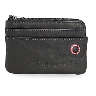 Imagen de Pepe Jeans Badge Monedero Azul 11x7x1,5 cms Piel