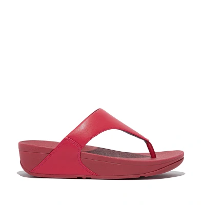 Imagen de Fitflop Lulu Leather Toepost, Sandalia Mujer, Redberry, 38 EU