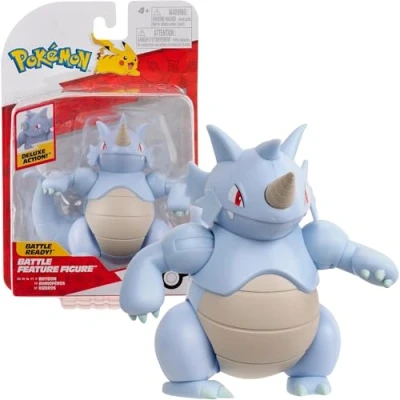 Imagen de Pokémon PKW3418 Battle Feature Figure Rizeros Figura Oficial en Movimiento, 11,5 cm