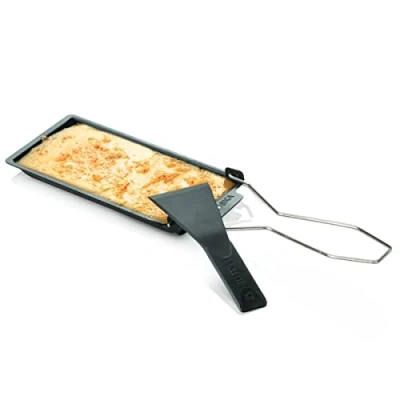 Imagen de BOSKA Barbacoa de queso acero inoxidable, sartén para raclette con espátula, cocinar, hornear, asar a la parrilla, artículos registro boda, pequeños electrodomésticos cocina