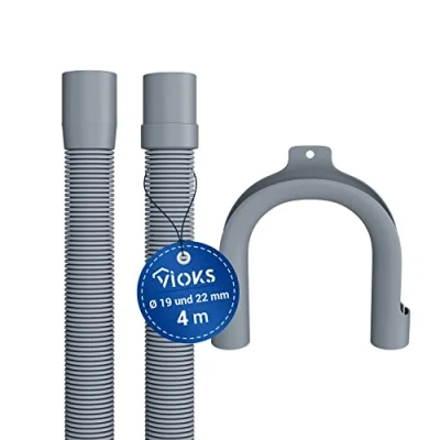 Imagen de Drain hose 4,0 meters for washing machine/dishwasher with 19 / 22mm connection in premium quality
