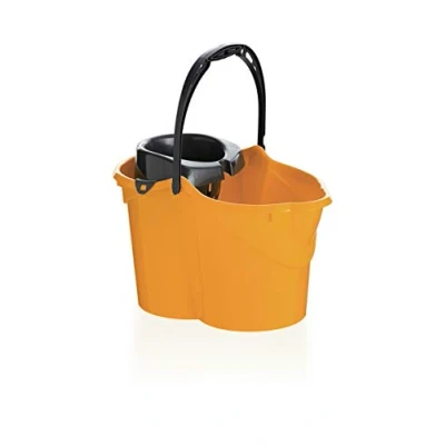 Imagen de Maya 09050 Cubo con Escurridor Ovalado, 15 L, Naranja