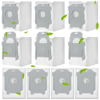 Imagen de Rebirthcare 10 bolsas aspiradoras compatibles con irobot para roomba i7 i7+ plus s9 s9+ i3 i3+ i4 i4+ i6 i6+ i8 i8+ j7 j7+ e5 e6 e7, todos los modelos clean base de las series i/s/j