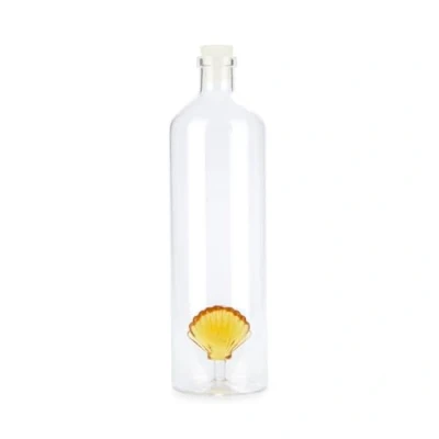 Imagen de Balvi Botella Atlantic Shell Color Amarillo Hecho a Mano en borosilicato Vidrio 30cm