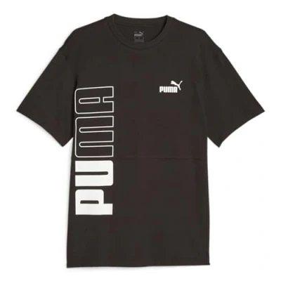 Imagen de PUMA Power Colorblock tee Camiseta, Hombre, Negro