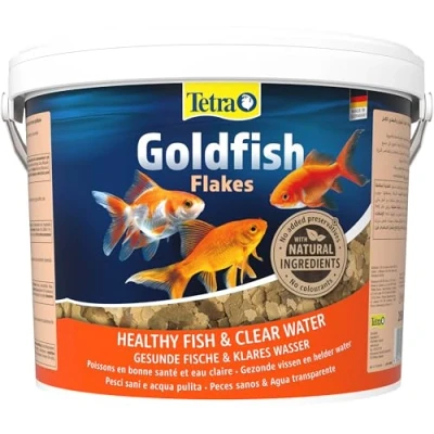 Imagen de Tetra Goldfish Flakes Alimento para todos los peces dorados y otros de agua fría, 10 L