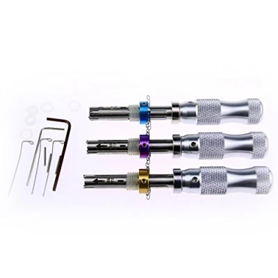 Imagen de Tmp Go 3 pièces Outils de crochetage serrure tubulaire 7 broches avec une poignée, 7.0 mm, 7.5 7.8 mm