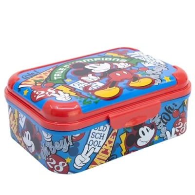 Imagen de Elegante fiambrera de plástico para el almuerzo infantil Mickey