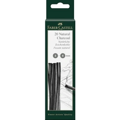 Imagen de Faber Castell FC129198 Set de carboncillos (3 6 mm, 20 unidades)