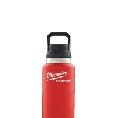 Imagen de Milwaukee 4932493991 Packout Botella con tapa para beber (532 ml), color rojo