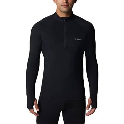 Imagen de Columbia Midweight LONG Sleeve HALF ZIP Sudadera con cremallera, Hombre, Talla: XL, Black