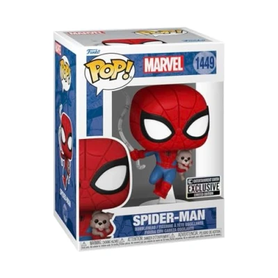 Imagen de POP Spider Man with Sandwich The Dog Funko Figura de vinilo #1449 Entertainment Earth Exclusive