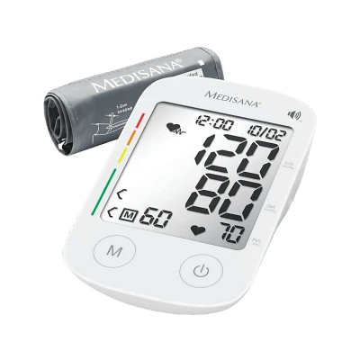 Imagen de Tensiómetro Medisana 51179 BU 535, De brazo, Con voz, Blanco
