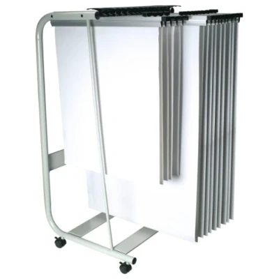 Imagen de Q Connect KF00780 Soporte para carpetas colgantes (con ruedas), gris
