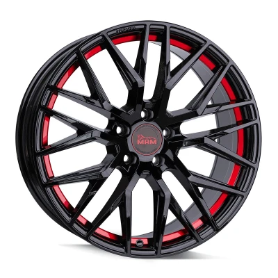 Imagen de MAM WHEELS 5Taladro(s) 19Pulgada 15mm Llanta de aleación RS4 red/black MAMRS48519511245BPRI Aluminio