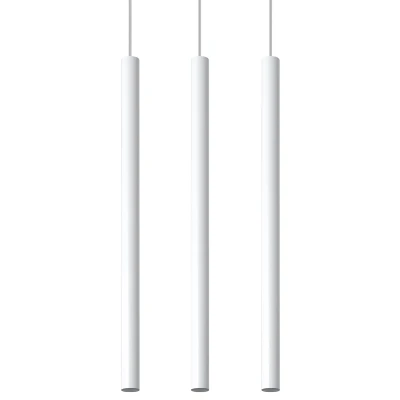 Imagen de SOLLUX lighting Pastelo lámpara de techo con 3 focos, techo, colgante para salón, comedor, cocina, acero recubierto polvo, color negro, 30 x 5 90 cm