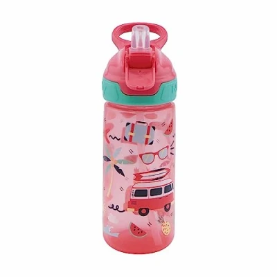 Imagen de Nuby Vaso de transición con boquilla suave Flip It antigoteo para niños asa conveniente Apto lavavajillas Ideal kindergarten y escuela Rosa 540 ml