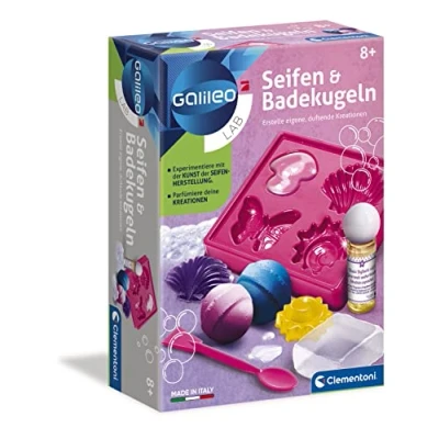 Imagen de Clementoni 8005125590131 Juguetes y kits de ciencia para niños (Química, Jabón, 8 año(s), Niño/niña, Multicolor, 150 mm) , color/modelo surtido