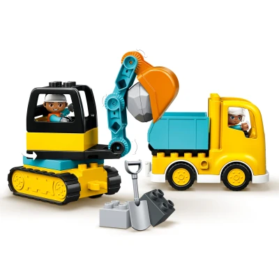 Imagen de Lego Duplo Town 10931 Camión Y Excavadora Con Orugas
