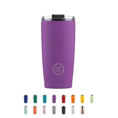 Imagen de Cool Bottles Termo Café Bebidas Calientes 5 Horas y Frías 10 550 ml Vaso Térmico de Acero Inoxidable Libre BPA Tapa Hermética Diseño Antimanchas Vivid Violet