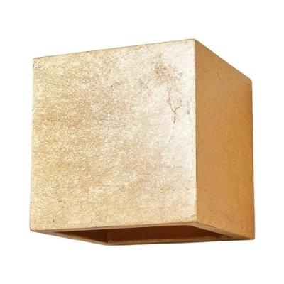 Imagen de Aplique de pared Lindby Yade, 11 cm, dorado, escayola, G9