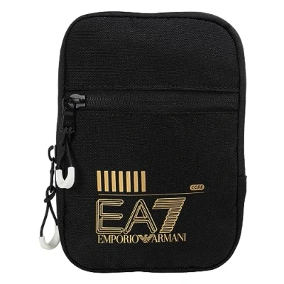 Imagen de EA7 Emporio Armani Train CORE MINI Pouch BAG Unisex Bandolera, Talla: One Size, Black/gold