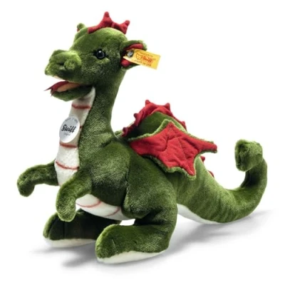 Imagen de Steiff Rocky Dragón de Peluche (32 cm), Color Verde