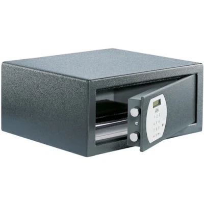 Imagen de BURG WÄCHTER Pure Safe PS 130 E LAP KA 4 Caja fuerte para muebles de hotel con cerradura combinación electrónica, fijación a la pared y al suelo, 27,4 l, 14 kg, color antracita