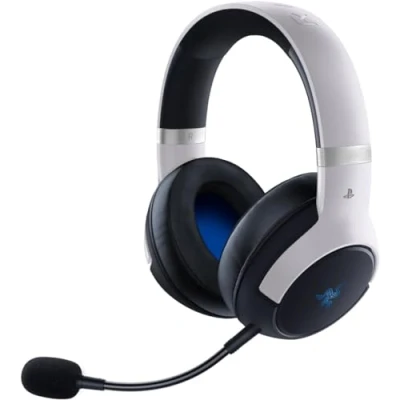 Imagen de Razer Kaira Pro Auriculares inalámbricos para PlayStation 5 con tecnología háptica (Razer HyperSense, diafragma de 50 mm, control volumen, SmartSwitch, RGB Chroma) Negro Blanco