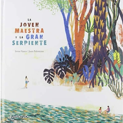 Imagen de la joven maestra y gran serpiente (APRENDIENDO A LEER)