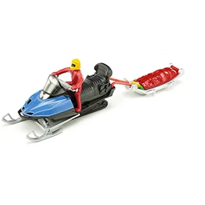 Imagen de Siku 1684 Blister 1684Snow Mobile with Rescue Sledge, Multicoloured