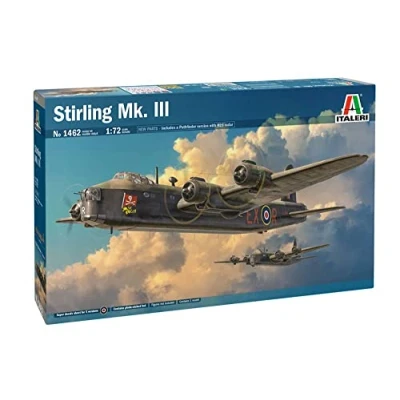 Imagen de Italeri 1462 1:72 British Stirling MK. III modelismo, Kit, Modelo de Suelo, Hobby, Pegado, Kit plástico, detallado
