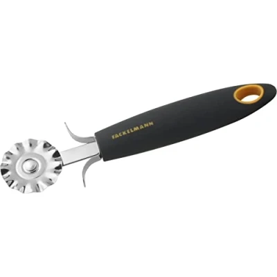 Imagen de Fackelmann 25230 Cortador de Rueda pastelería Soft 18cm en Gris/Naranja/Plata, Acero Inoxidable
