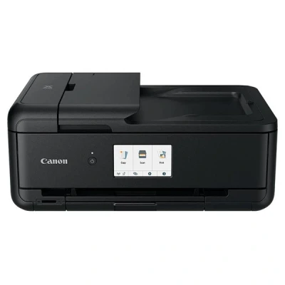Imagen de Canon Pixma TS9550 Impresora Multifunción Empresarial, Sistema de Inyección Tinta, A3, WiFi, Conectividad Inalámbrica, ADF 20 Hojas, Cartuchos Tinta XL, Pantalla Táctil, Negro