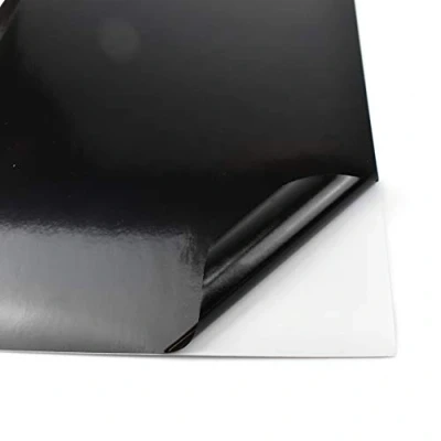 Imagen de Evergreen Goods 10 hojas de vinilo autoadhesivo color A4 (resistente al agua) para máquinas troquelado (negro (brillante))