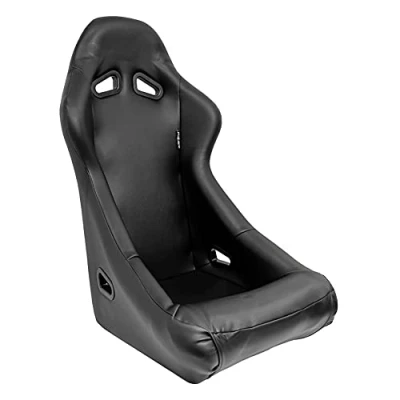Imagen de AUTO STYLE Asiento Deportivo &#039;Zandvoort&#039; Negro Cuero Artificial Respaldo Fijo incl. Correderas