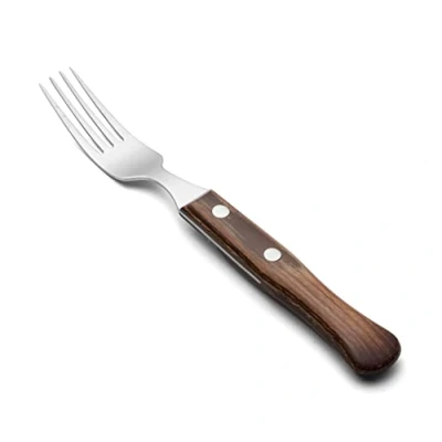 Imagen de Arcos Serie Cuchillos de Mesa Tenedor Acero Inoxidable 18/10 230 mm Mango Madera Comprimida Color marrón